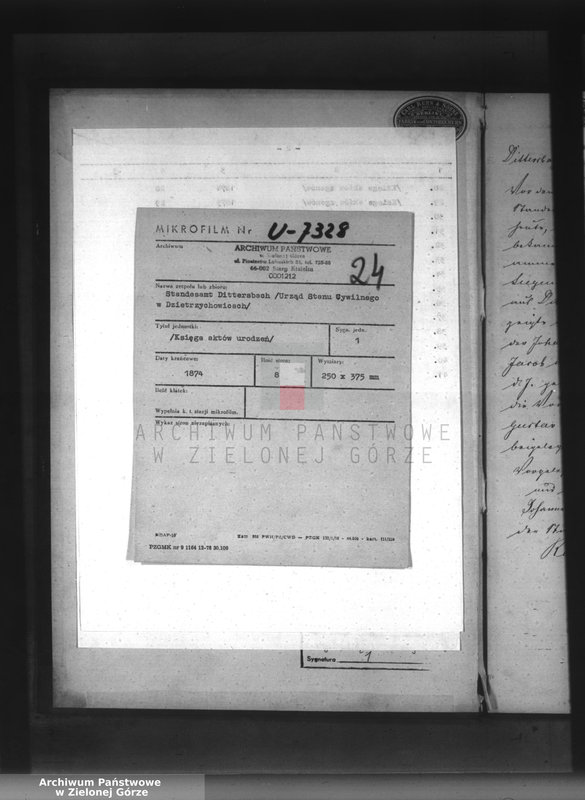 Obraz z jednostki "[Księga aktów urodzeń]"