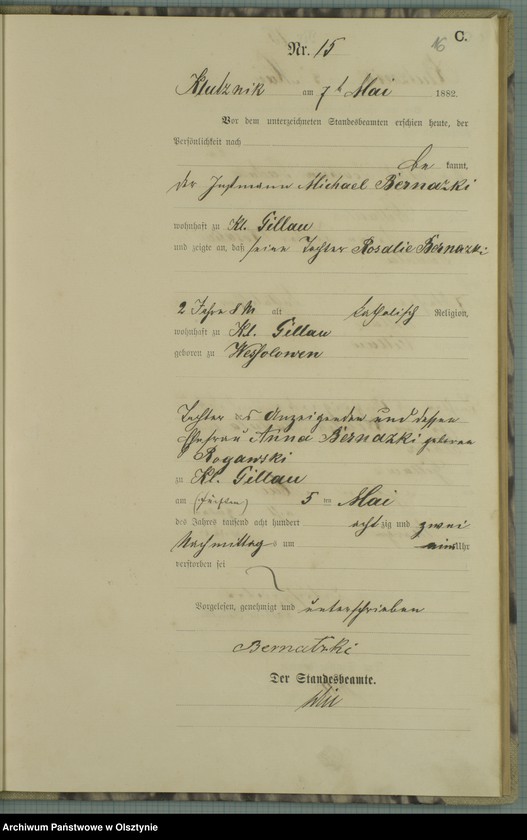 image.from.unit.number "Sterbe-Haupt-Register Nr 1 - 45"