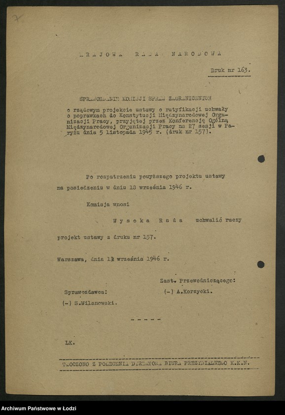 Obraz 8 z jednostki "[Materiały Ignacego Logi - Sowińskiego posła do Krajowej Rady Narodowej i Sejmu Ustawodawczego]"