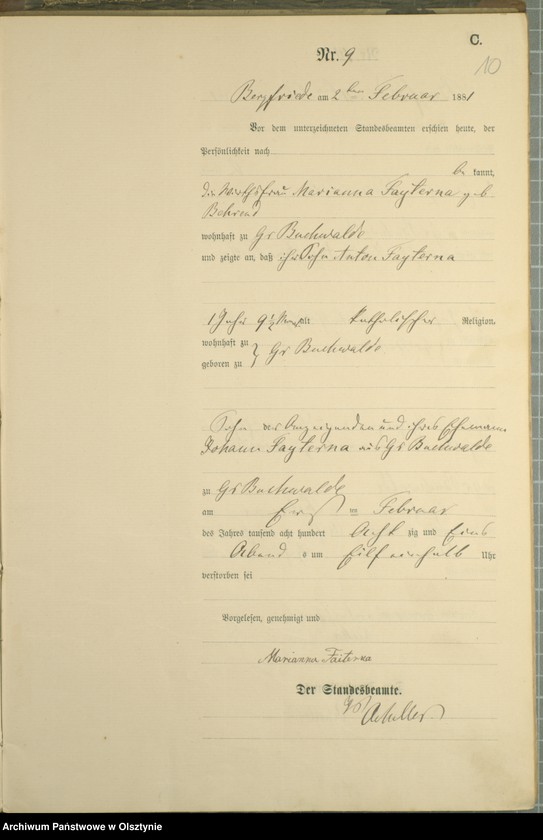 image.from.unit.number "Sterbe-Haupt-Register Nr 1 - 70"