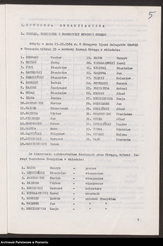 Obraz 17 z jednostki "Materiały sprawozdawcze na Vl Okręgowy Zjazd Delegatów Związku Bojowników o Wolność i Demokrację w Poznaniu."