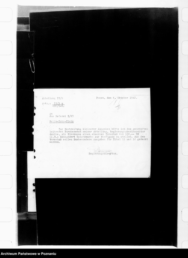 Obraz 13 z jednostki "Handkassenvorschüsse"