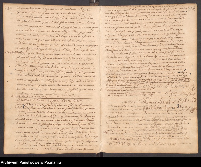 Obraz 20 z jednostki "Protocollon spectabilis officii consularis civitatis SRMtis Posnaniae ab anno Domini 1719 sub felicibus auspiciis nobilis Joannis Eyberle praesidentis civitatis eiusdem."