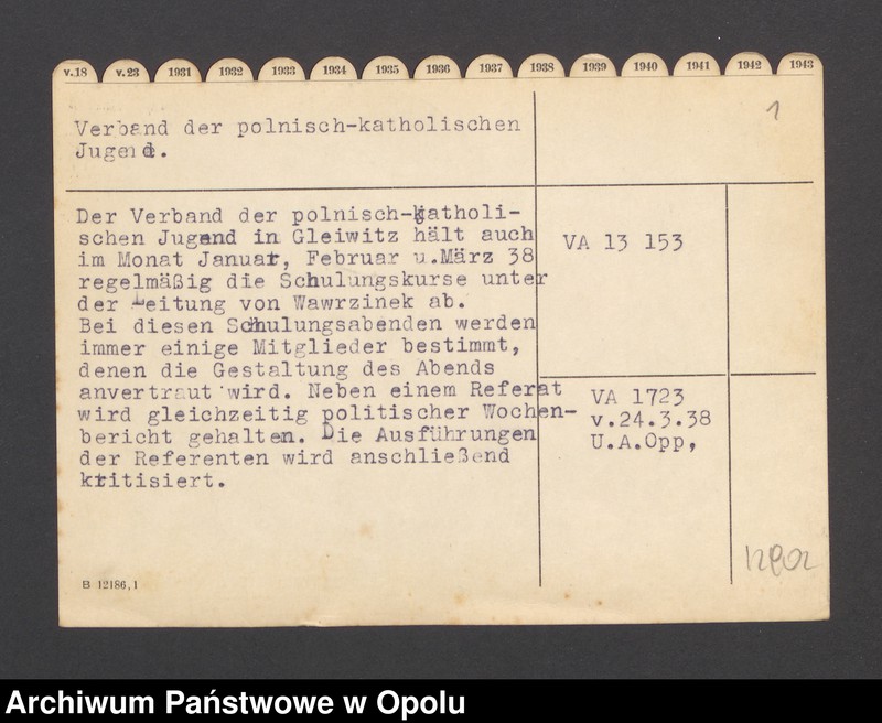 Obraz 3 z jednostki "Verband der polnisch - katholischen Jungend."