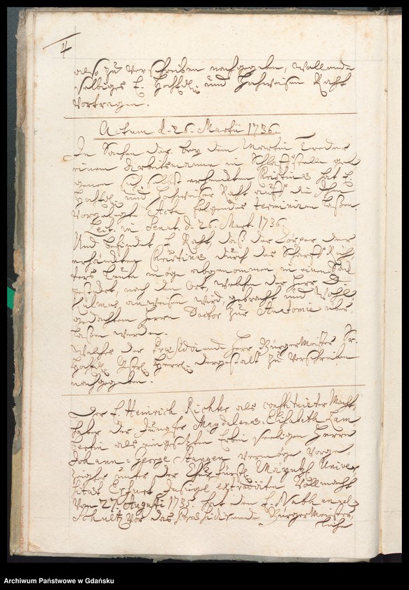 image.from.unit.number "Acta coram Officio […] Johannis Wahl Praeconsulis ac Praesidis [24.III.1736-20.III.1737] Acta Johannis Wahl ac Fisci Administratoris [24.III.1736-18.III.1737] /2 indeksy/"