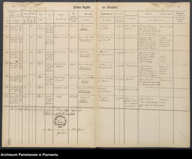 Obraz 16 z jednostki "Duplikat der Taufen, Trauungen, Begräbnisse"