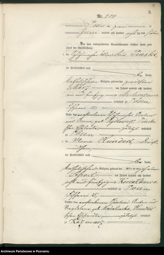 Obraz 16 z jednostki "Księga małżeństw t. II"