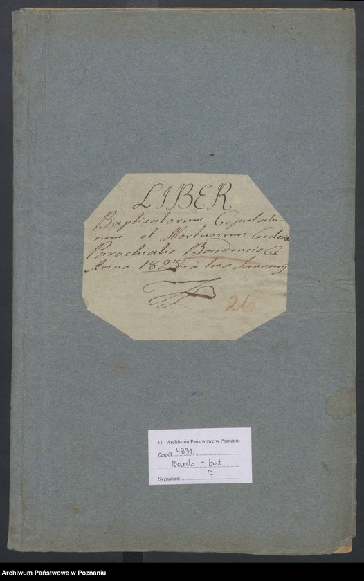 Obraz 2 z jednostki "Liber Baptisatorum, Copulatorum et Mortuorum."