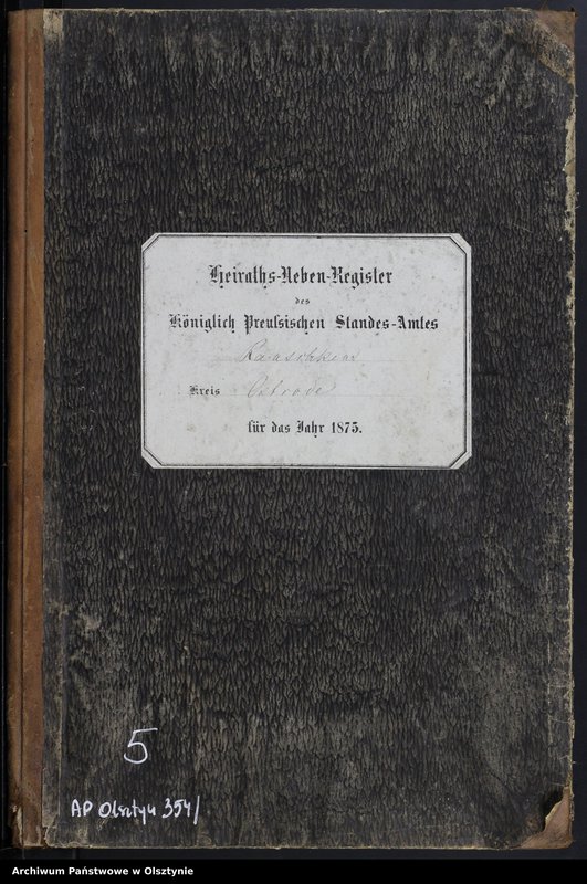 image.from.unit.number "Heiraths-Neben-Register Nr 1 - 19"