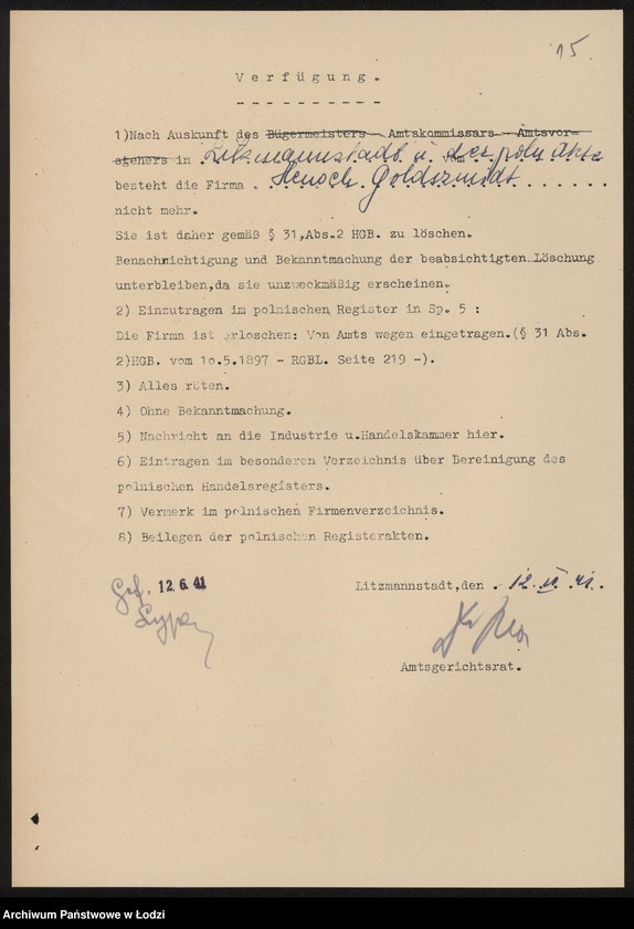 Obraz 17 z jednostki "Henoch Goldszmidt – wyrób pończoch"