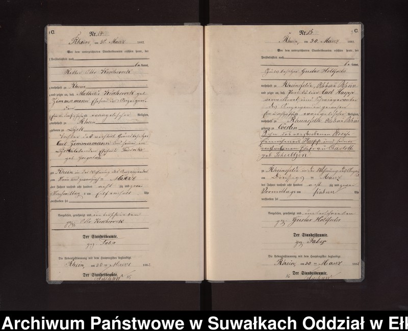 image.from.unit.number "Sterbe-Neben-Register des Preussischen Standes-Amtes Rhein Kreis Loetzen"