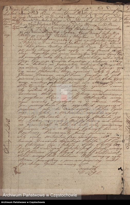 image.from.unit.number "Księga [akt] małżeństw gminy Krzepickiej na rok 1816"