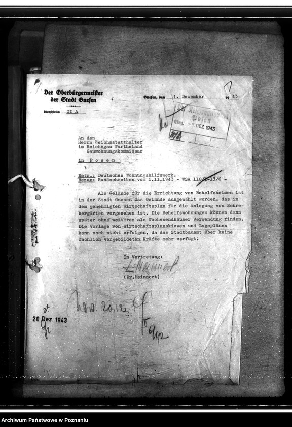 Obraz 5 z jednostki "Bau von Behelfsheimen im Kreise Gnesen (Gniezno)"