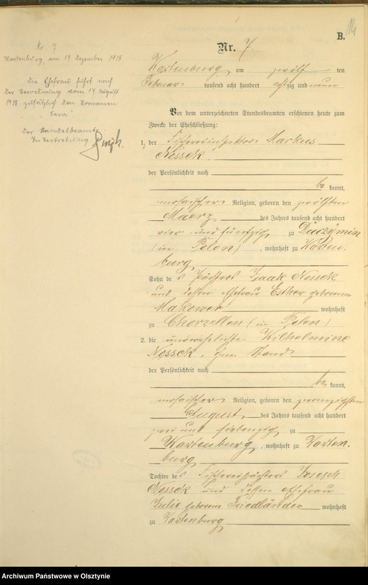 image.from.unit.number "Heiraths-Haupt-Register Nr 1 - 39"