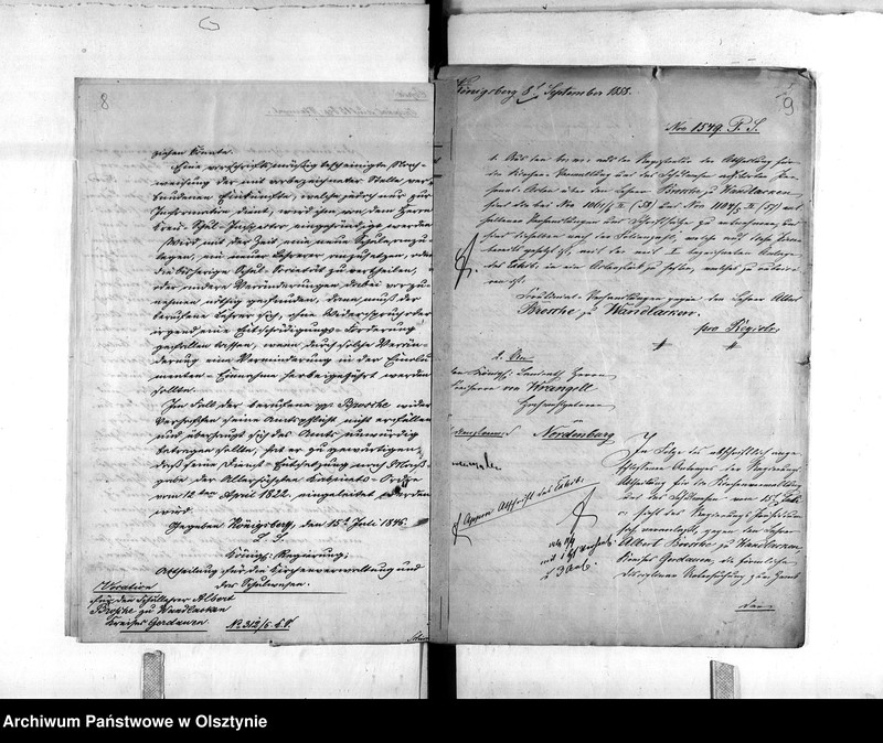 image.from.unit.number "Disziplinar-Untersuchung gegen den Lehrer Brosche [Albert] zu Wandlacken Kreises Gerdauen"