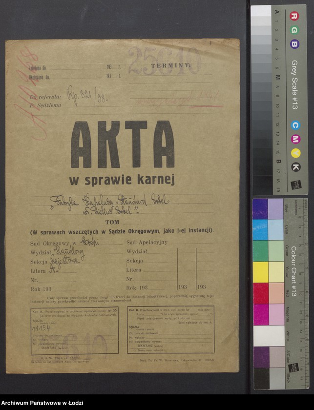 image.from.unit.number "Fabryka kapeluszy Standard Sobel- Pinkus Sobel- skład Kapeluszy, oddziały w Warszawie i Łodzi"