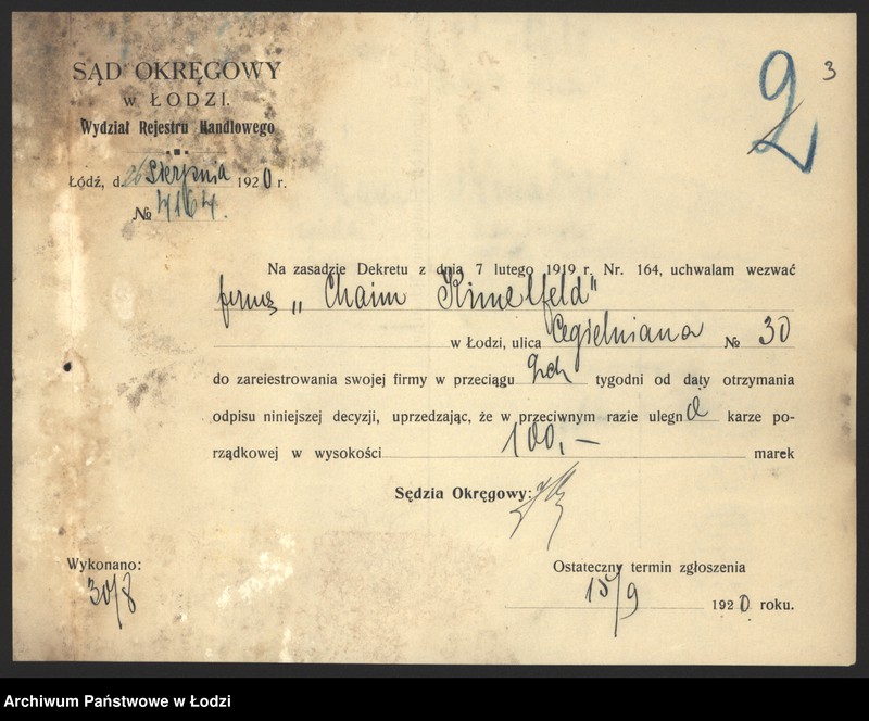 Obraz 5 z jednostki "„Cham Kimelfeld” – sprzedaż towarów łokciowych"