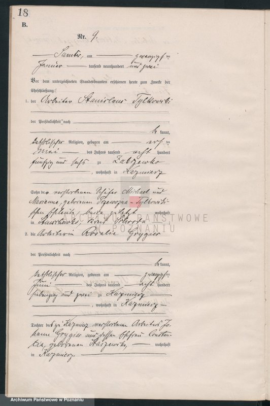 Obraz 20 z jednostki "Heiraths-Haupt-Register"