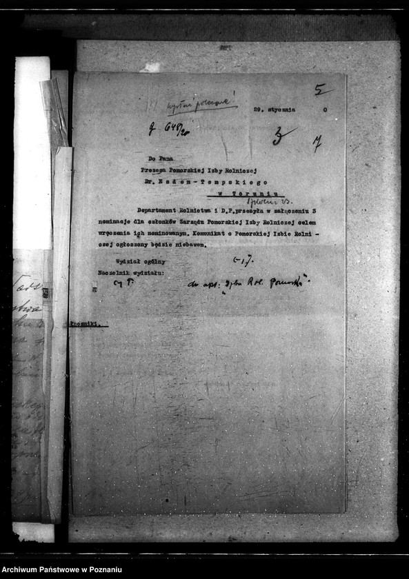 Obraz 11 z jednostki "Sprawy szczegółowo-administracyjne Pomorska Izba Rolnicza"