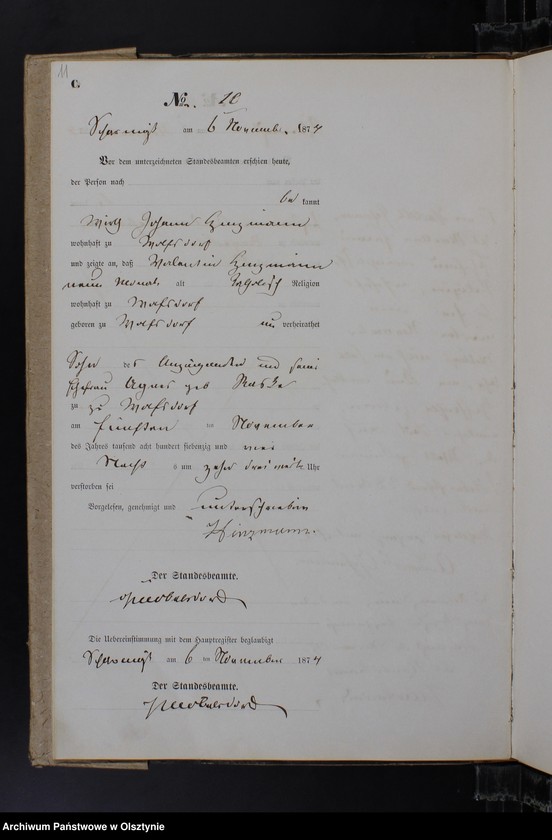 image.from.unit.number "Sterbe-Neben-Register Nr 1 - 23"