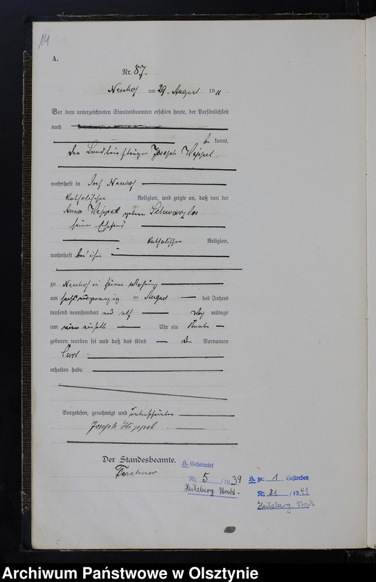 image.from.unit.number "Geburts -Neben-Register Nr 74 -133"