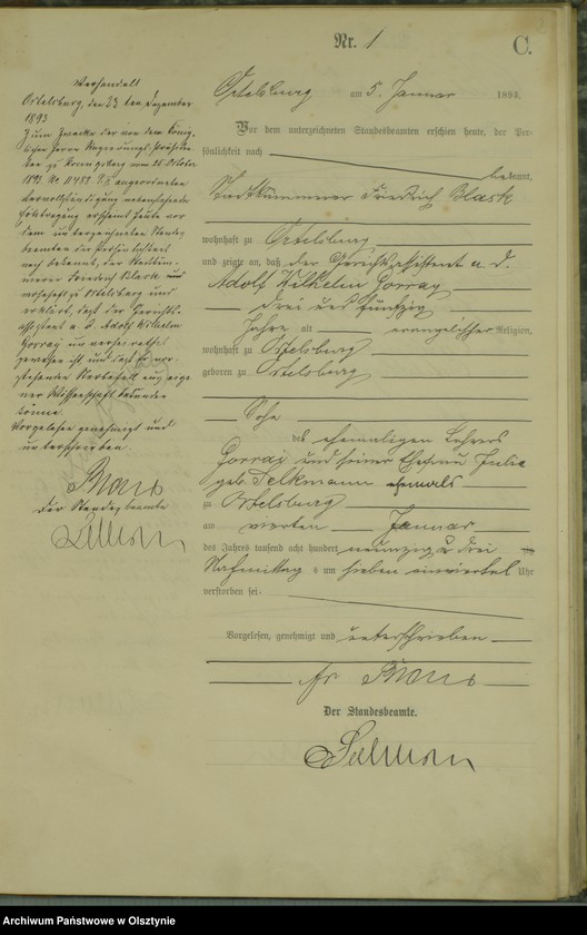 image.from.unit.number "Sterbe-Haupt-Register Nr 1 - 77"