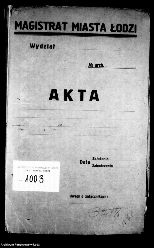 Obraz 4 z jednostki "Akta tyczące się kosztów kuracji"