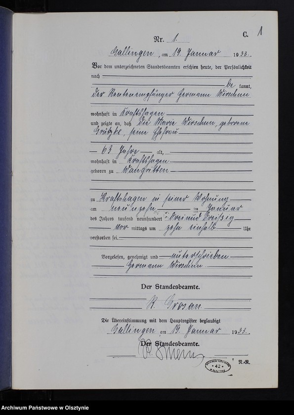 image.from.unit.number "Sterbe-Neben-Register Nr 1 - 22 [ Księga zgonów - wtóropis ]"