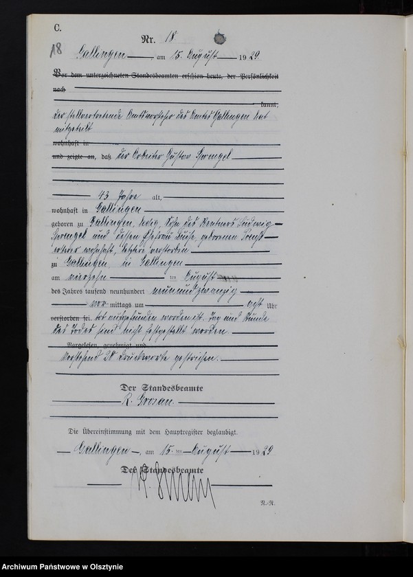 image.from.unit.number "Sterbe-Neben-Register Nr 1 - 24 [ Księga zgonów - wtóropis ]"