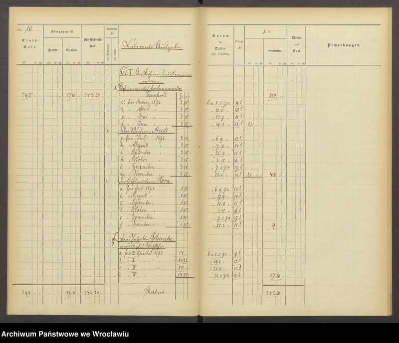 image.from.unit.number "Rechnungen über die Verwaltung der Armenhausabteilung im Classenschen Siechenhause"