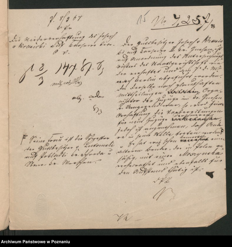 Obraz 17 z jednostki "A. betr. Familie von Krasicki"