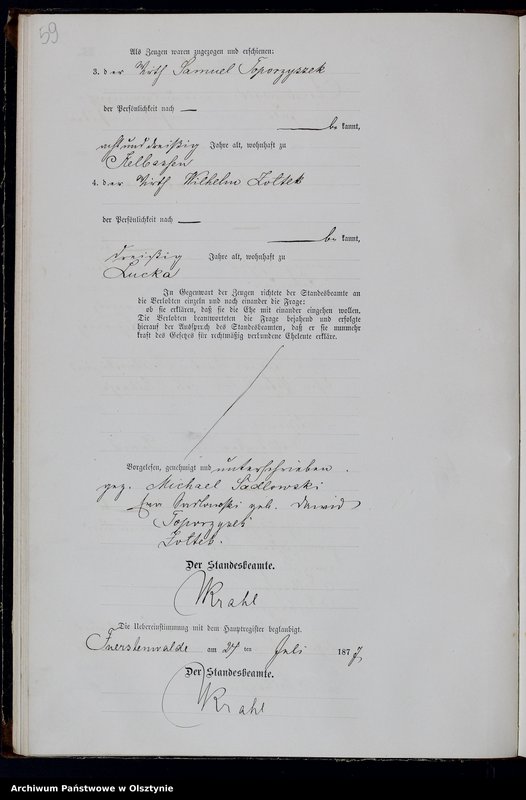 image.from.team "Urząd Stanu Cywilnego w Księżym Lasku pow. szczycieński"