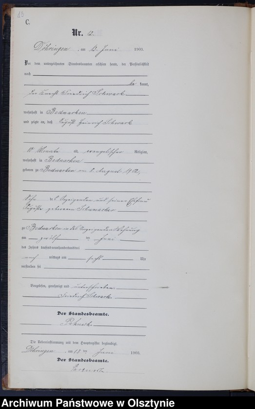 image.from.unit.number "Sterbe-Neben-Register Nr 1 - 21"