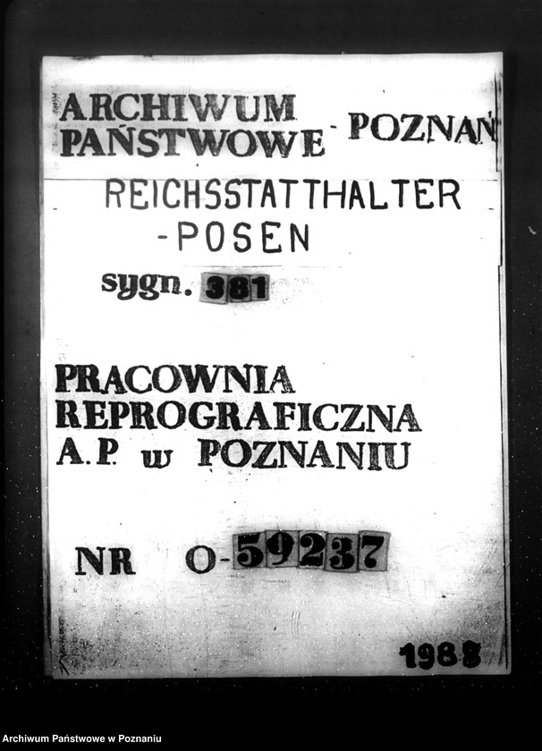 Obraz 1 z jednostki "Notatki służbowe kierownika biura Raumordnung und Landesplanung, inżynier W. Richerta"