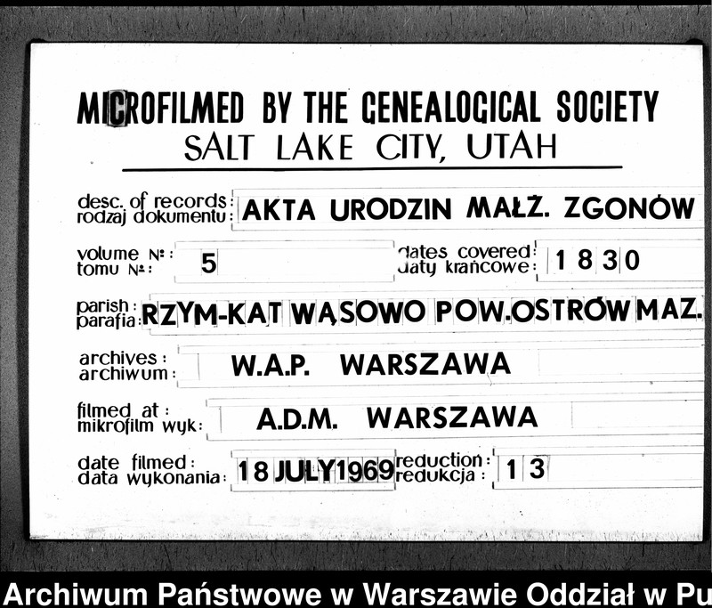 image.from.unit.number "Akta urodzeń, małżeństw i zgonów"