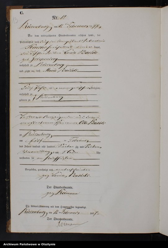 image.from.unit.number "Sterbe-Neben-Register Nr 1 - 95"