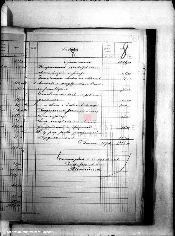 Obraz 17 z jednostki "Sprawy budowlane majątku Chocicza Mała"