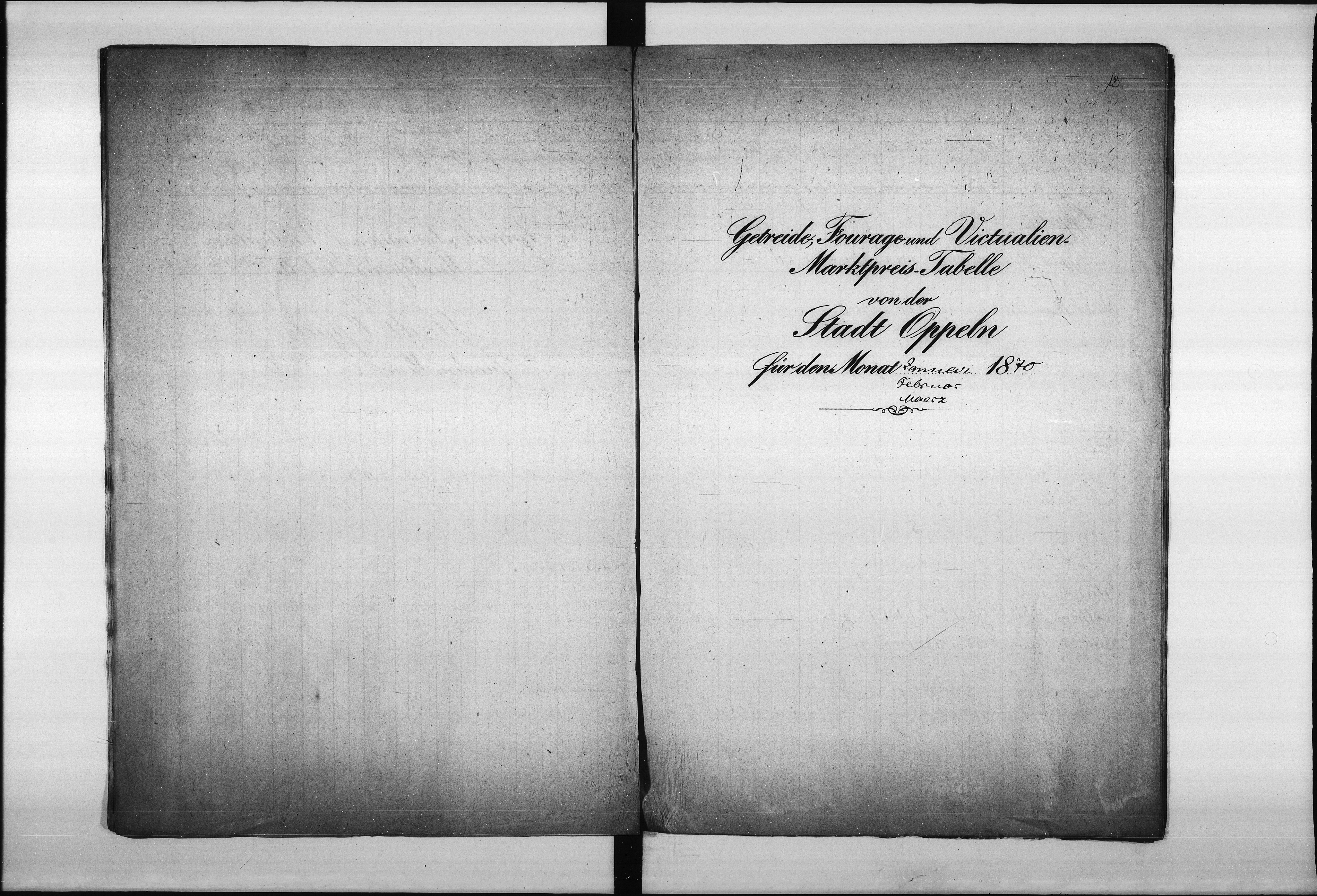 Obraz 13 z jednostki "Acta betreffend Marktpreis-Tabellen"