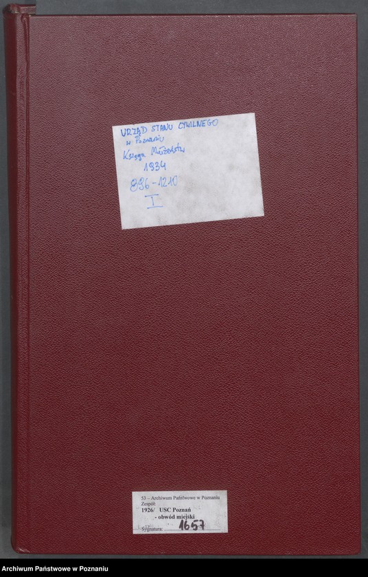 Obraz 2 z jednostki "Księga miejscowa małżeństw tom IV [Rejestr główny małżeństw]"