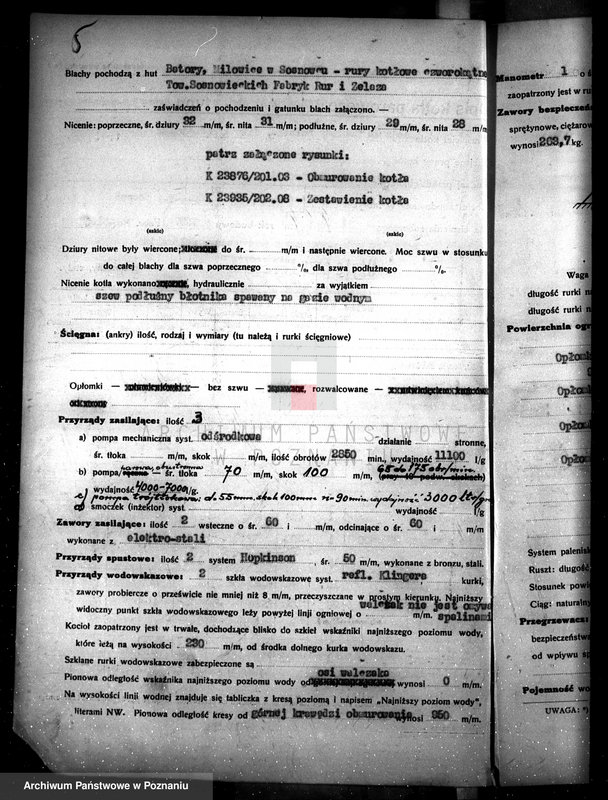 Obraz 9 z jednostki "Miejskie Zakłady Światła, Siły i Wodociągów w Lesznie nr woj. kotła 6841"