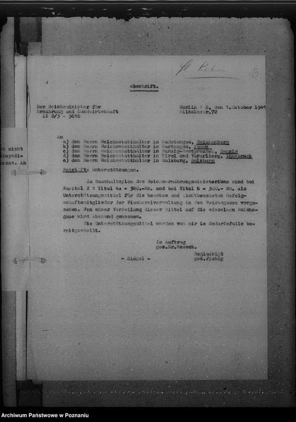 Obraz 18 z jednostki "Notstandsbeihilfen. Unterstützungen"