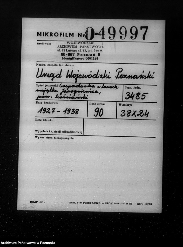 Obraz 2 z jednostki "Gospodarka w lasach majątku Jarogniewice powiat kościański"