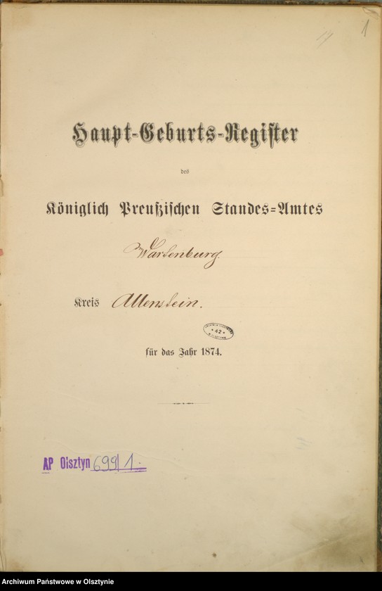 image.from.unit.number "Haupt-Geburts-Register Nr 1 - 51"