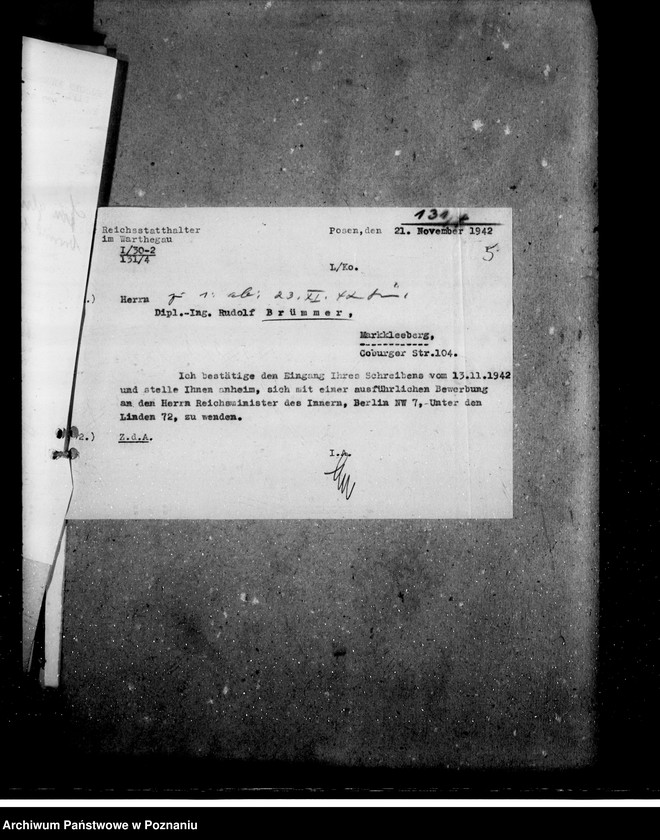 Obraz 9 z jednostki "Bewerbungen um Anstellung"