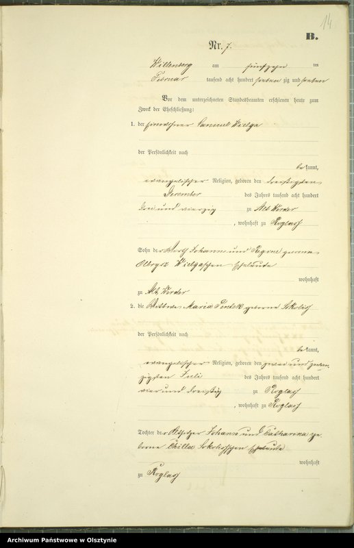 image.from.unit.number "Heiraths-Neben-Register Nr 1 - 42"