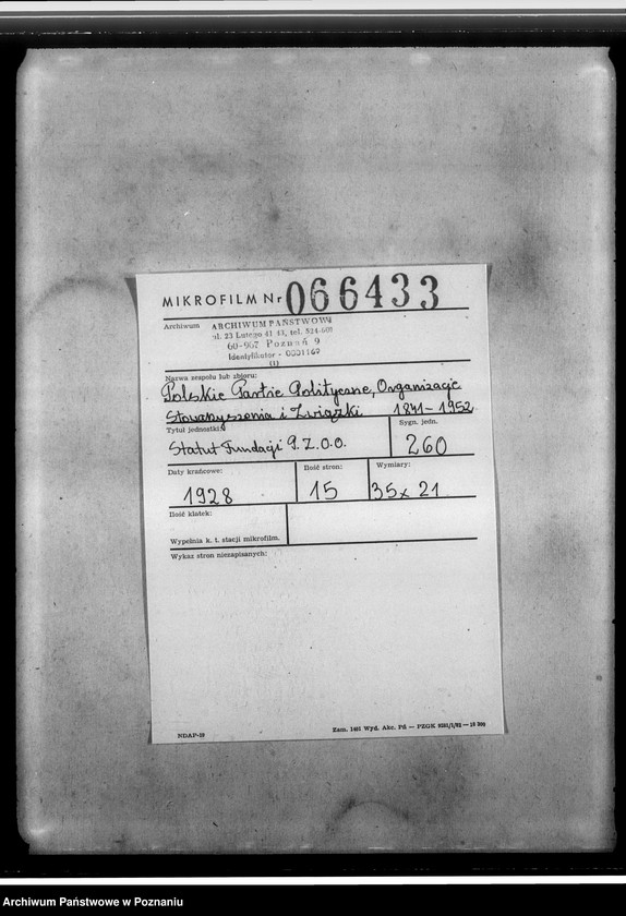 Obraz 2 z jednostki "Statut Federacji Polskich Związków Obrońców Ojczyzny"