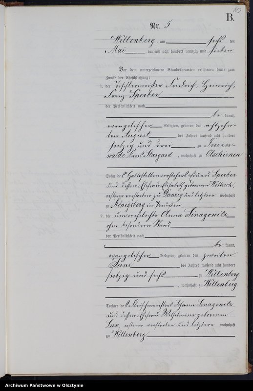 image.from.unit.number "Heiraths-Neben-Register Nr 1 - 20"