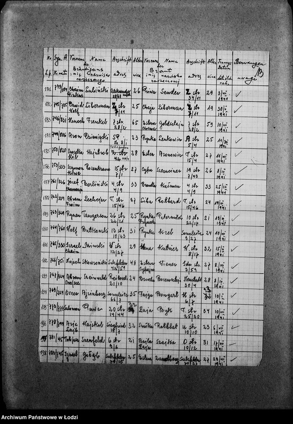 Obraz 16 z jednostki "[Imienne wykazy zaślubionych lub zaręczonych par]"