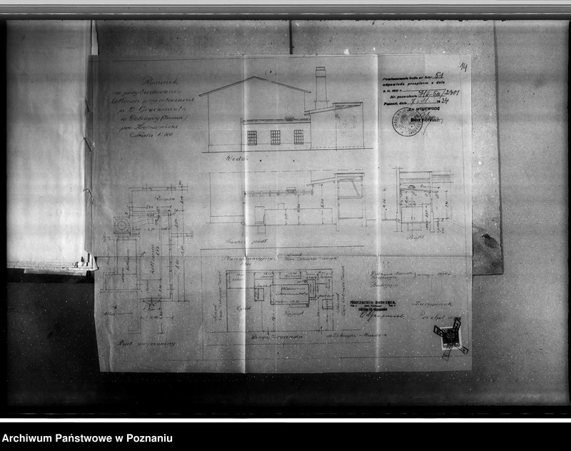 Obraz 19 z jednostki "Mleczarnia w Dobrzycy pow. krotoszyński, własność O. Greczmiela nr woj. kotła 2301"