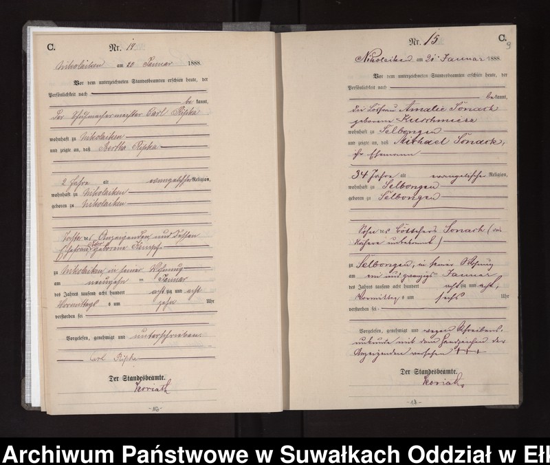 image.from.unit.number "Sterbe-Haupt-Register des Königlichen Preussischen Standes-Amtes Nikolaiken Kreis Sensburg"